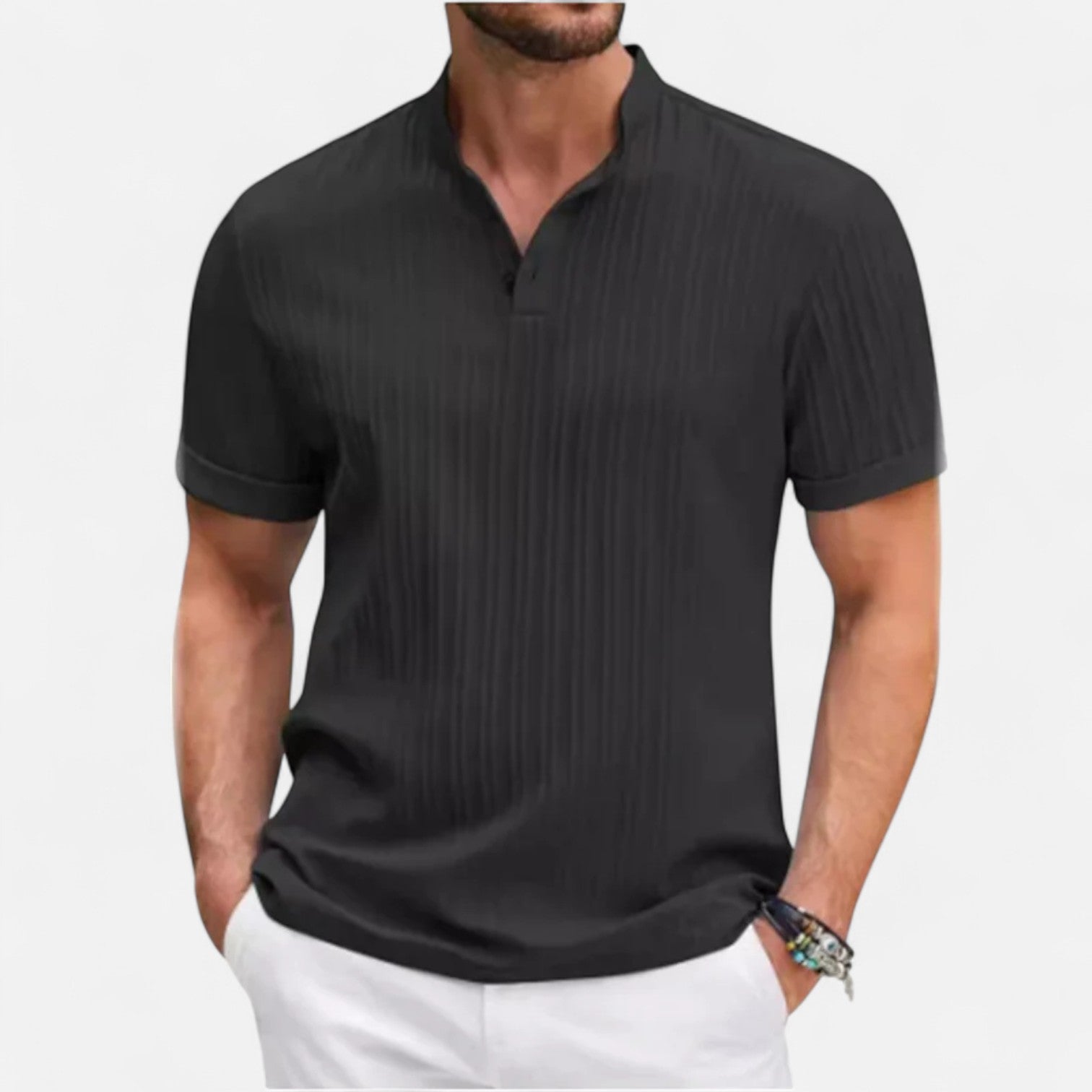 La Cartiera | Striped Jacquard Linen Cotton Shirt