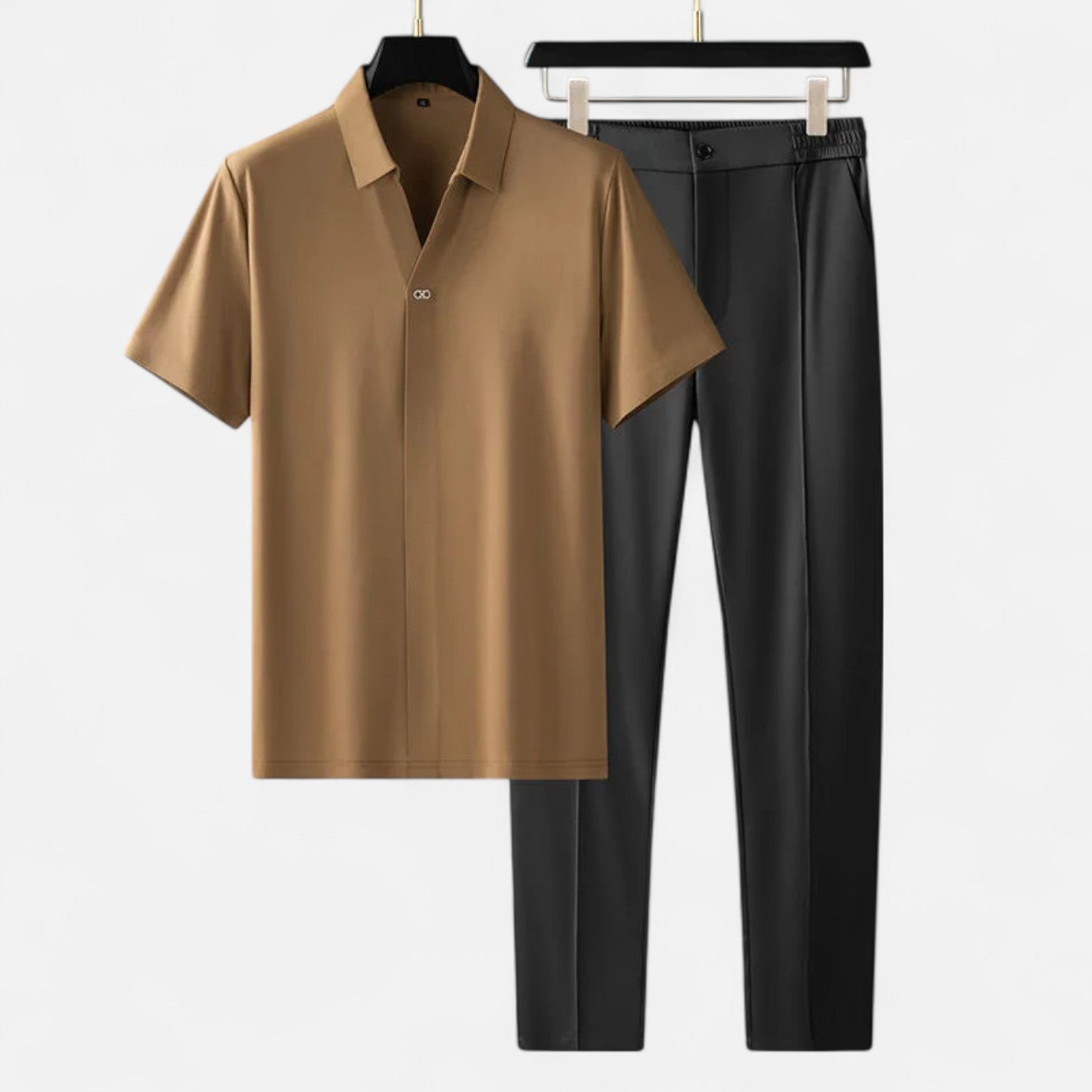 La Cartiera | Ice Silk Two-Piece Casual Set