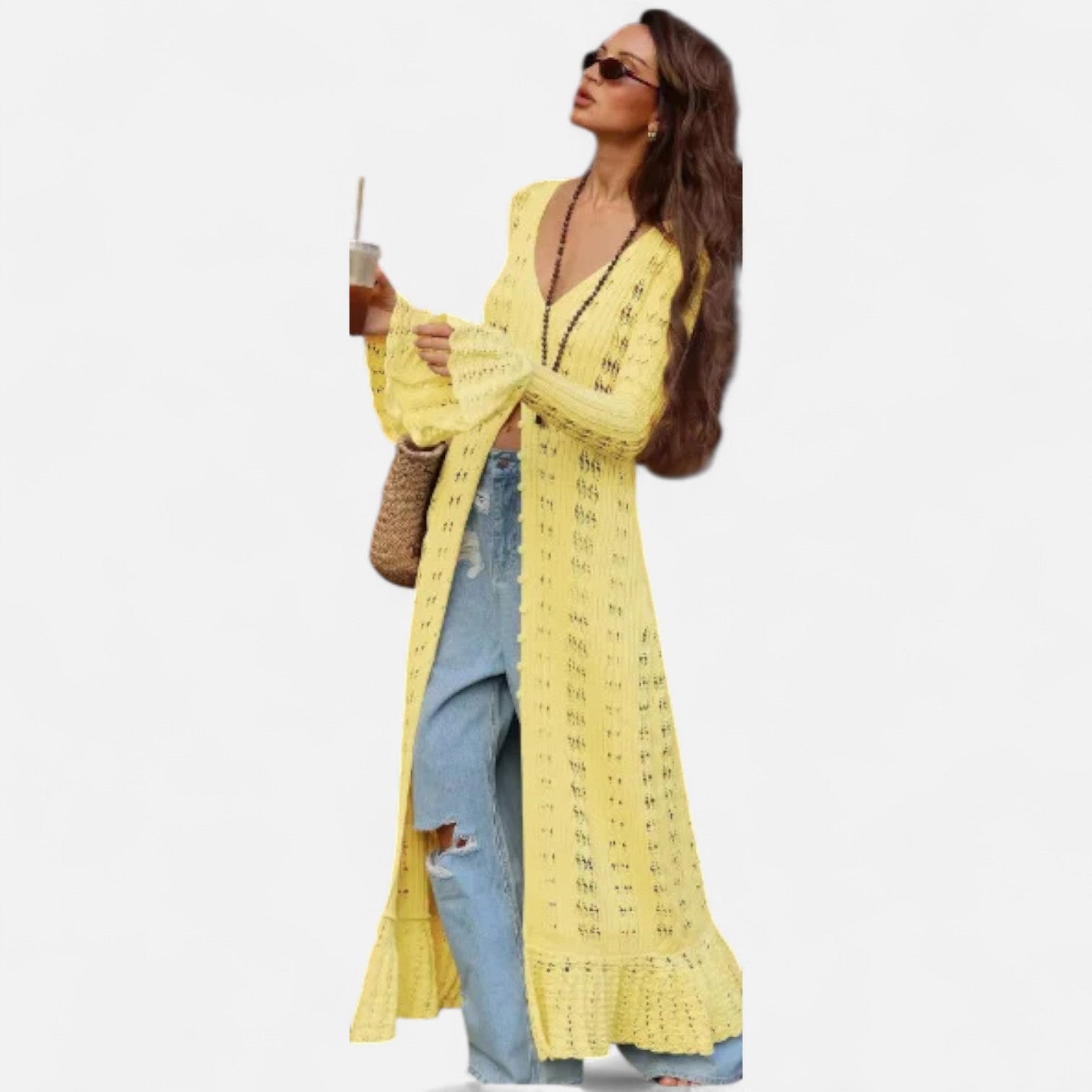 La Cartiera | Knitted Long Dress with Sculpted Detailing