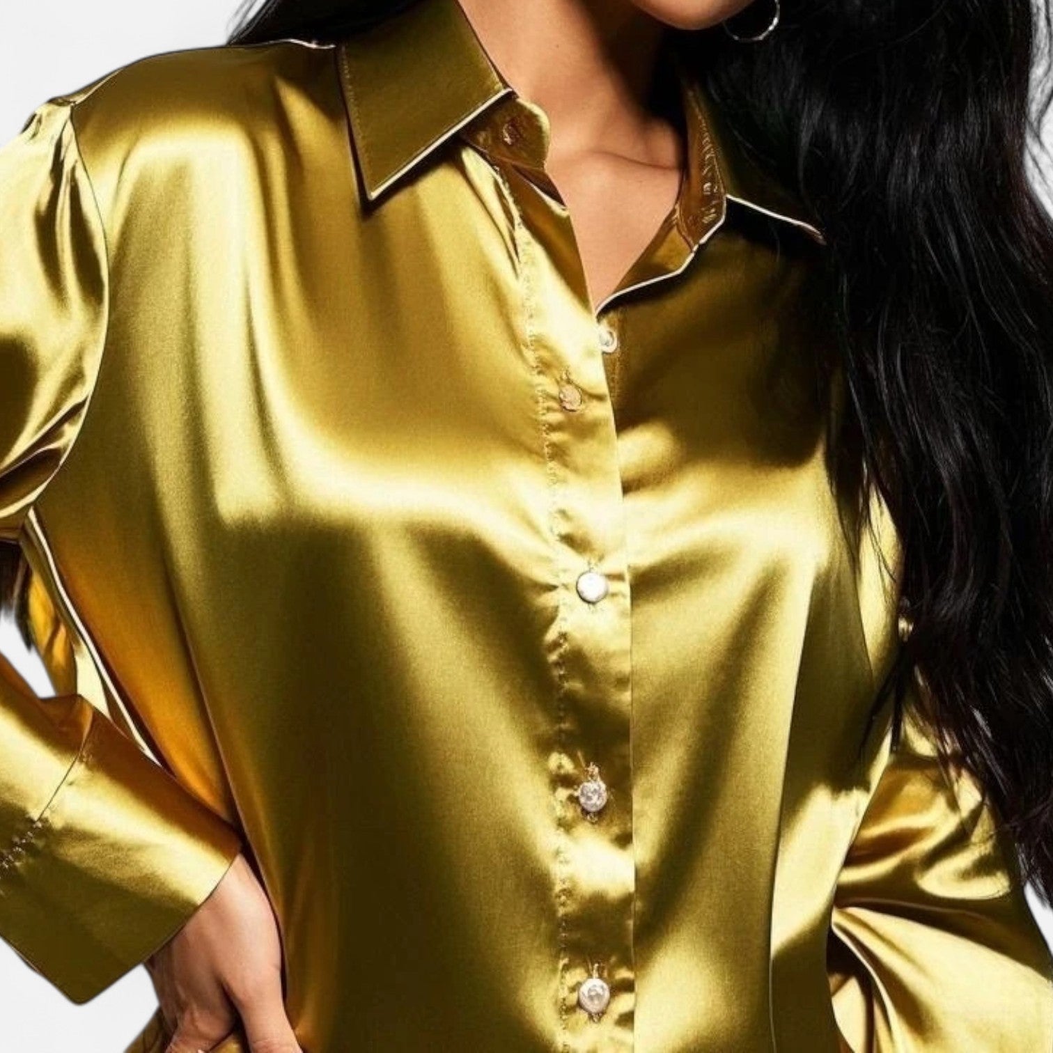 La Cartiera | Elegant Satin Shirt for Professional Wear
