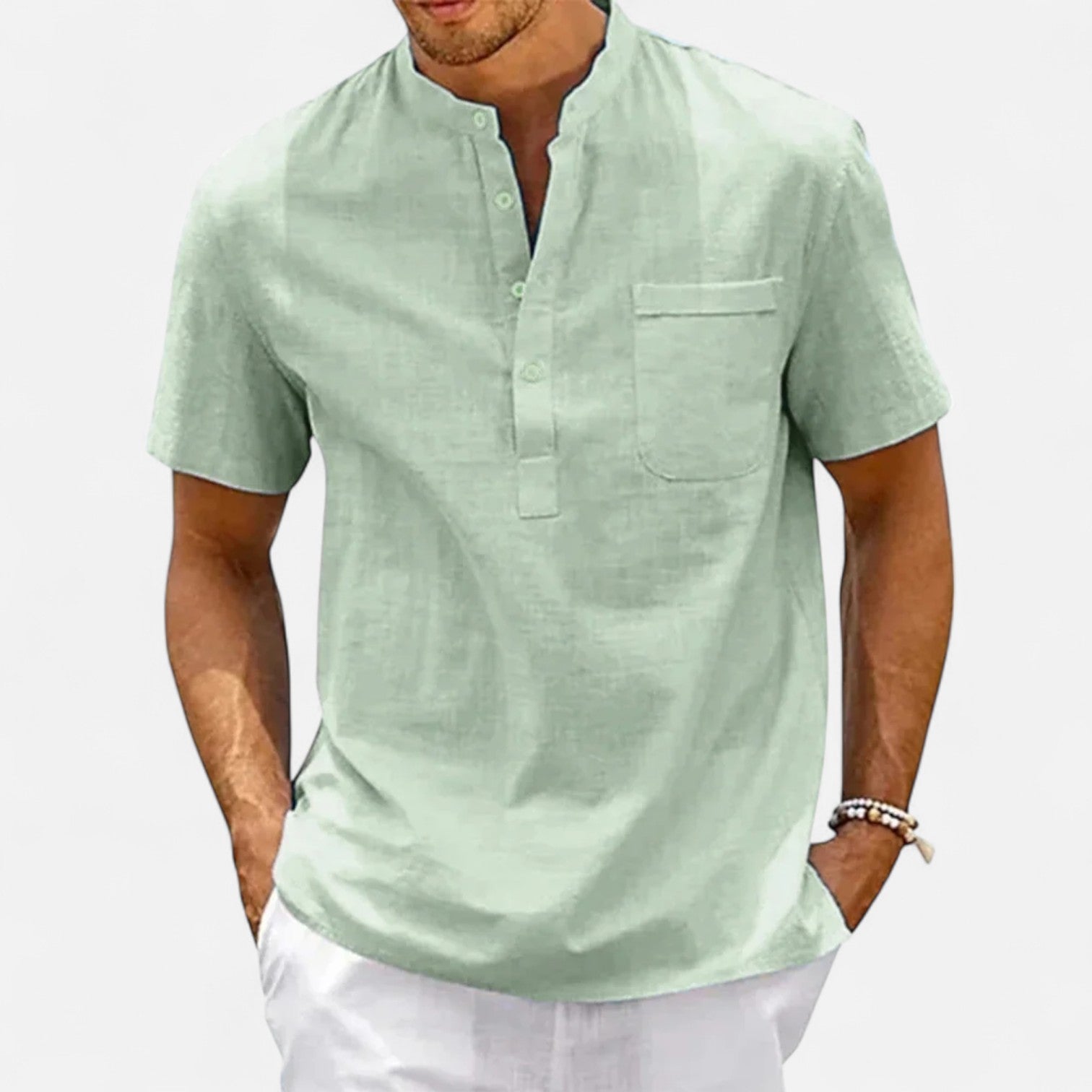 La Cartiera | Riviera Cotton-Linen Button-Up