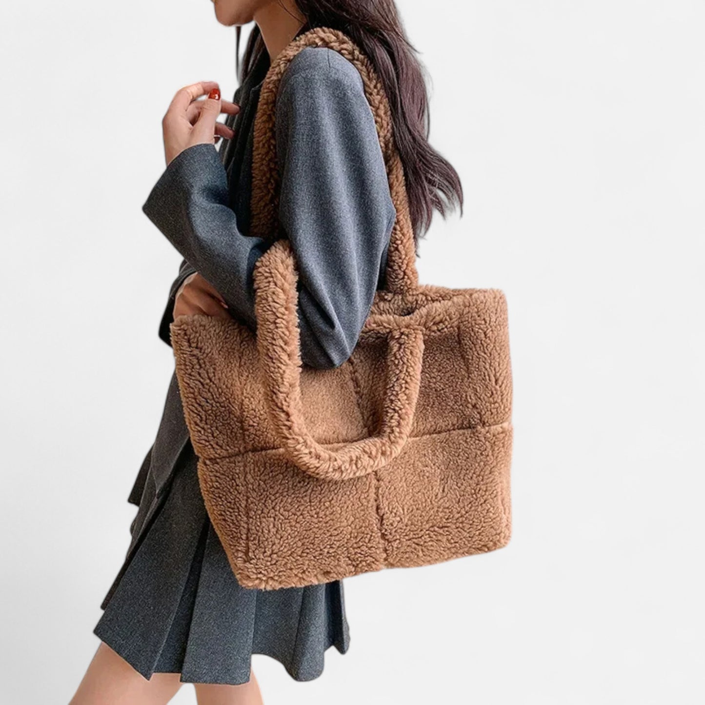 La Cartiera | Women’s Lambswool Plush Tote Bag