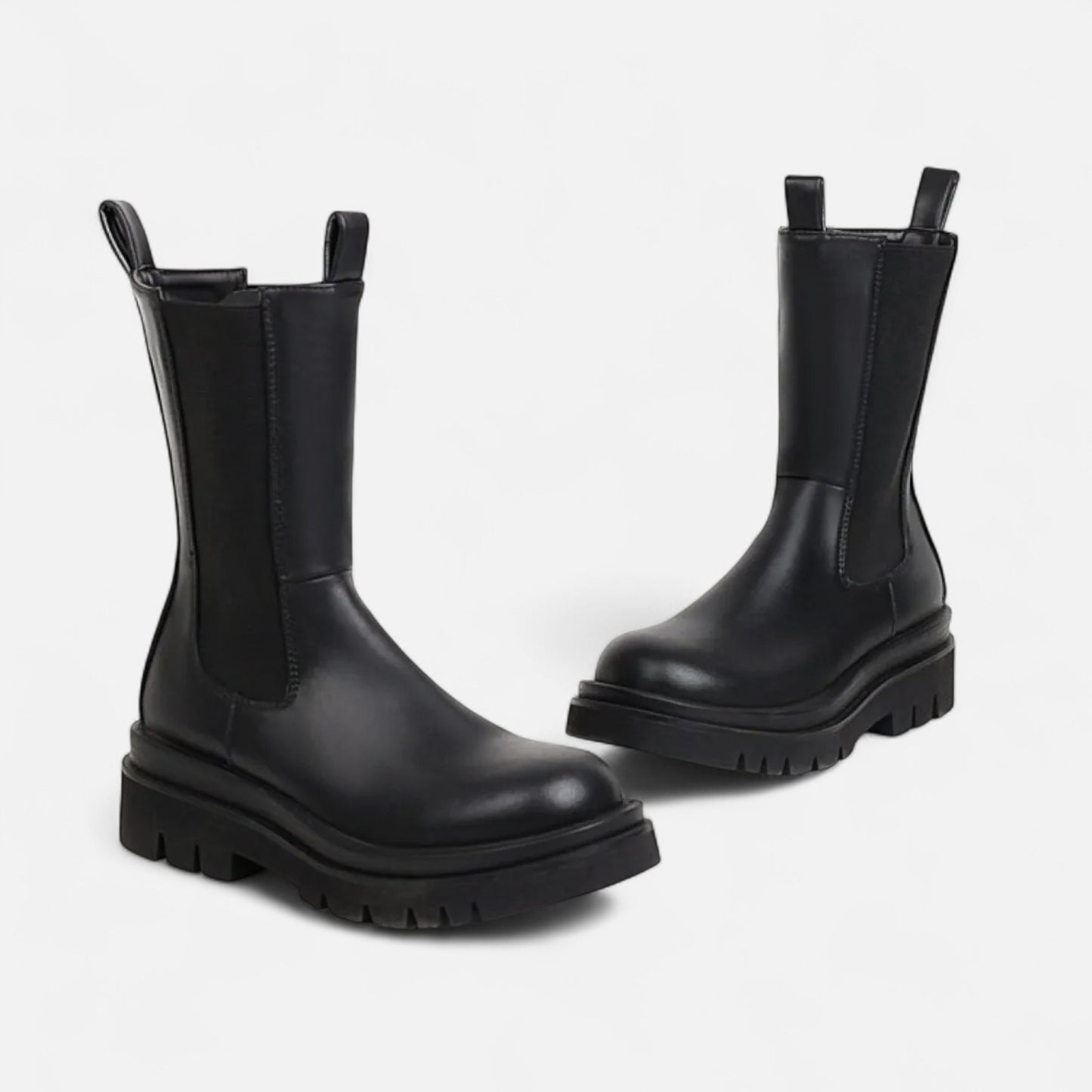 La Cartiera | Women’s Velvet-Lined Mid-Calf Platform Boots