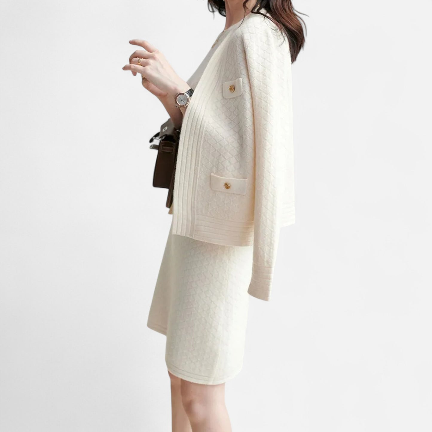 La Cartiera | Women’s Heritage Knit Cardigan and Dress Set