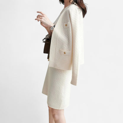 La Cartiera | Women’s Heritage Knit Cardigan and Dress Set