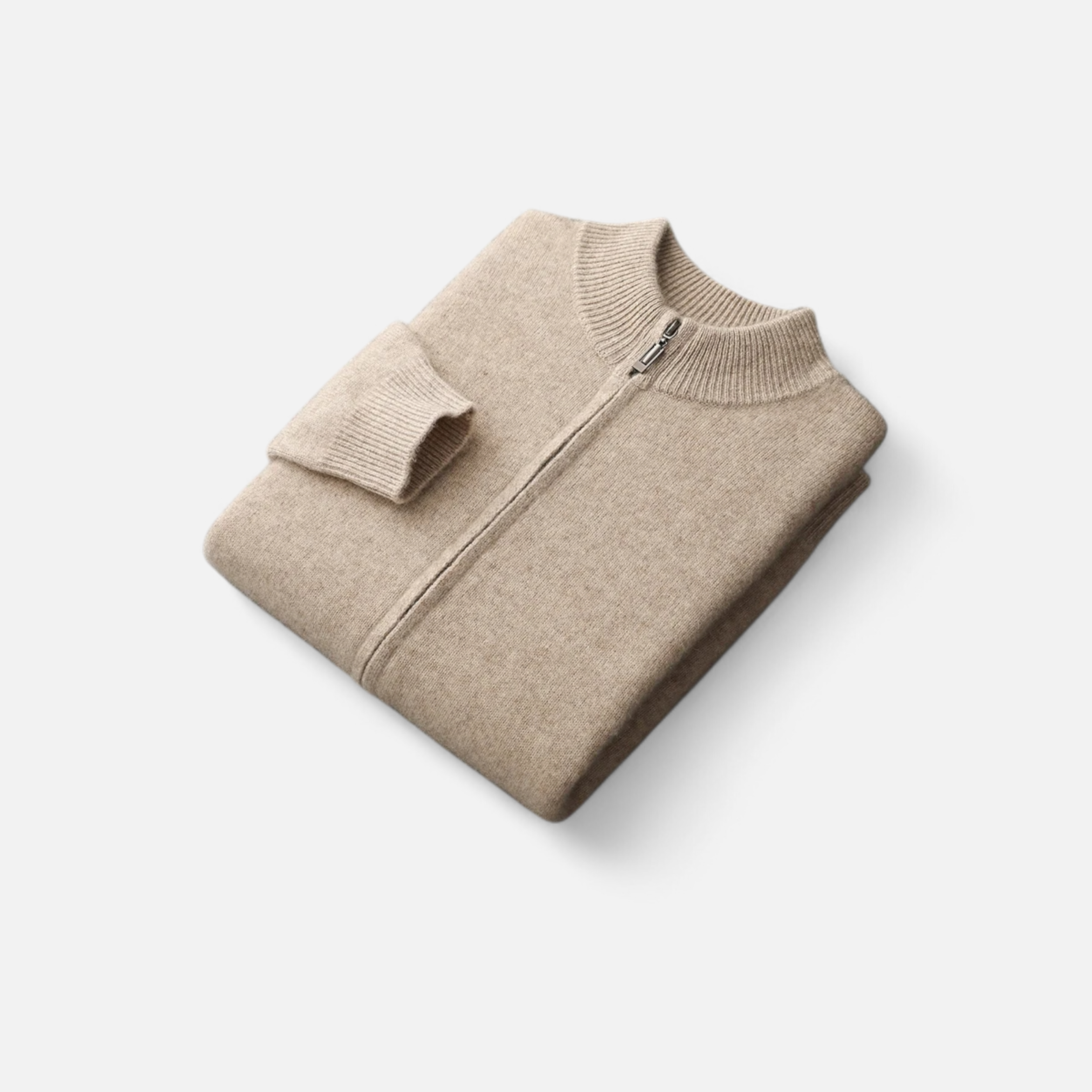 La Cartiera | Men’s Merino Wool Zip Cardigan