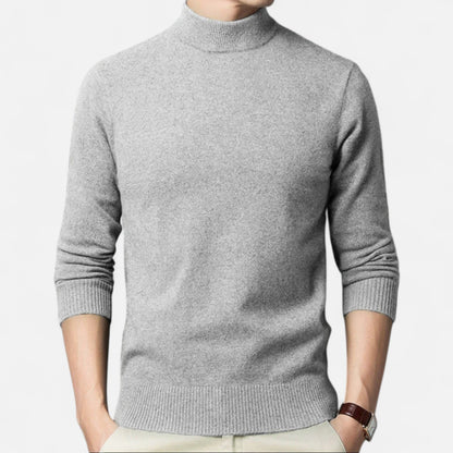 La Cartiera | Men’s Solid Colour Mock Neck Sweater