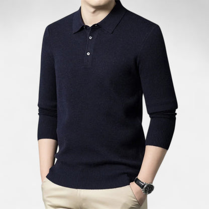 La Cartiera | Men’s Cashmere Knit Polo Sweater