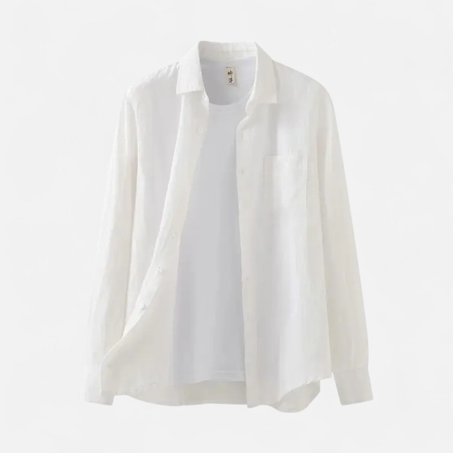La Cartiera | Loose‑Fit Linen Shirt – Sandstone Heritage