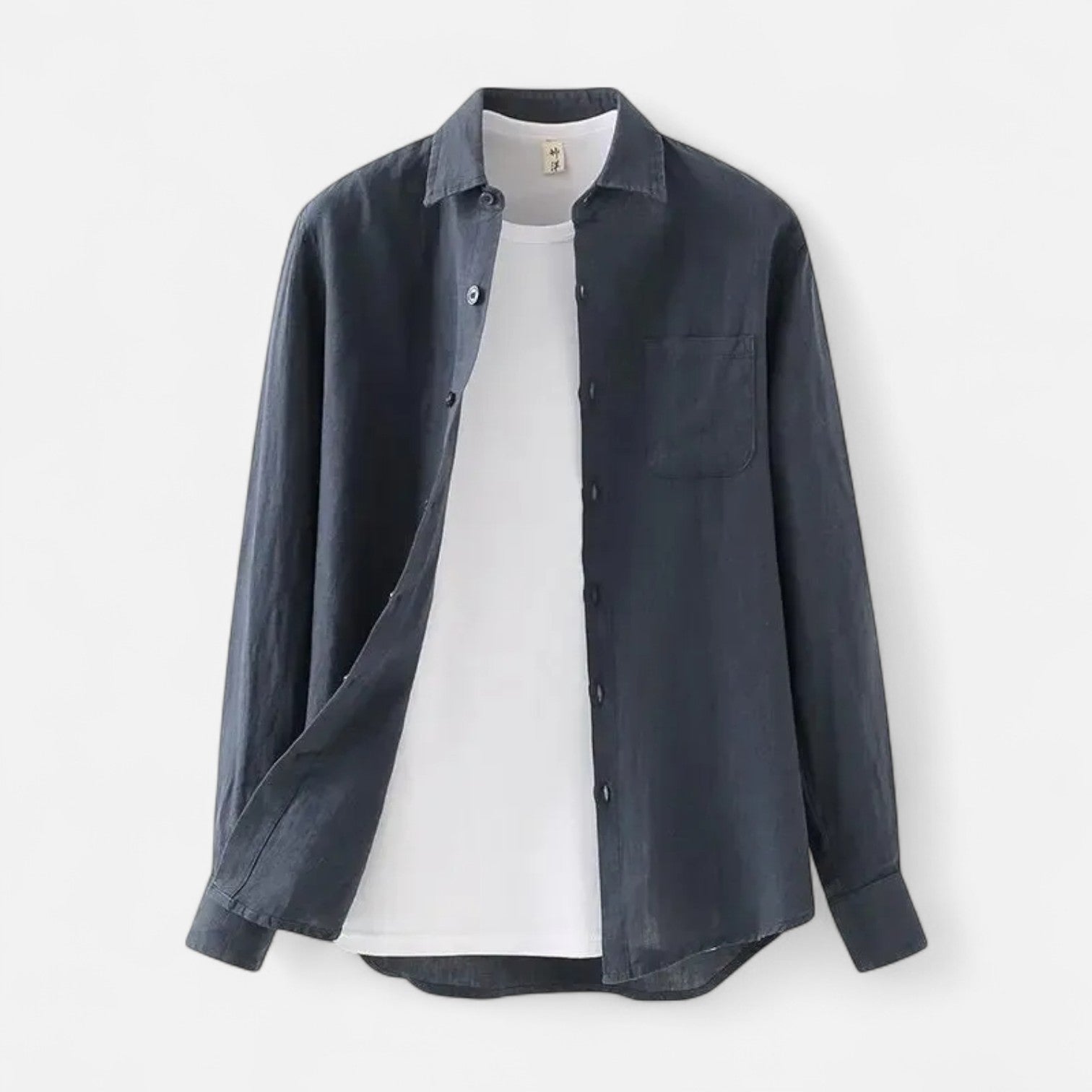 La Cartiera | Loose‑Fit Linen Shirt – Sandstone Heritage