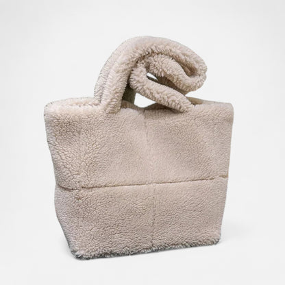 La Cartiera | Women’s Lambswool Plush Tote Bag