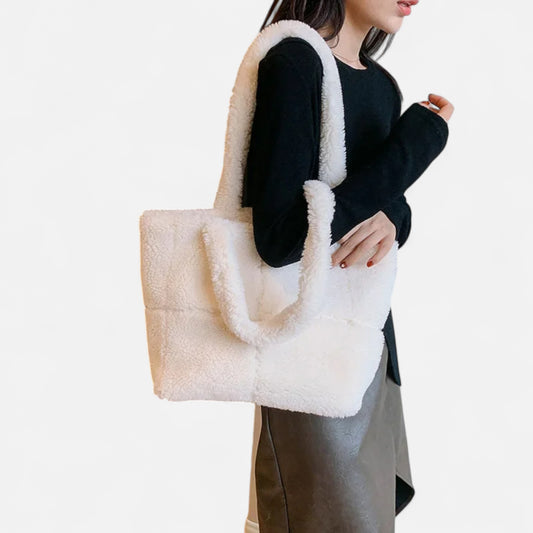 La Cartiera | Women’s Lambswool Plush Tote Bag