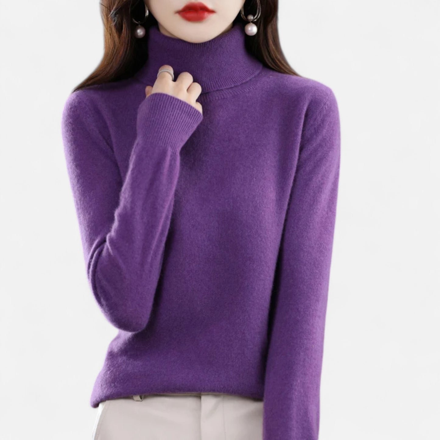 La Cartiera | Women’s Merino Wool Turtleneck Sweater